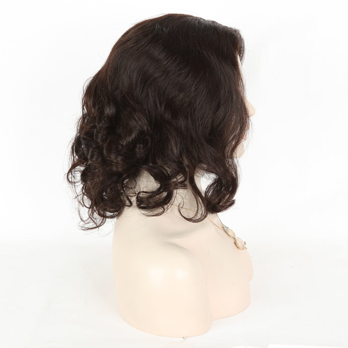 Stock Glueless Malaysian Natural Color Big Curl Human Hair Silk Top Wig