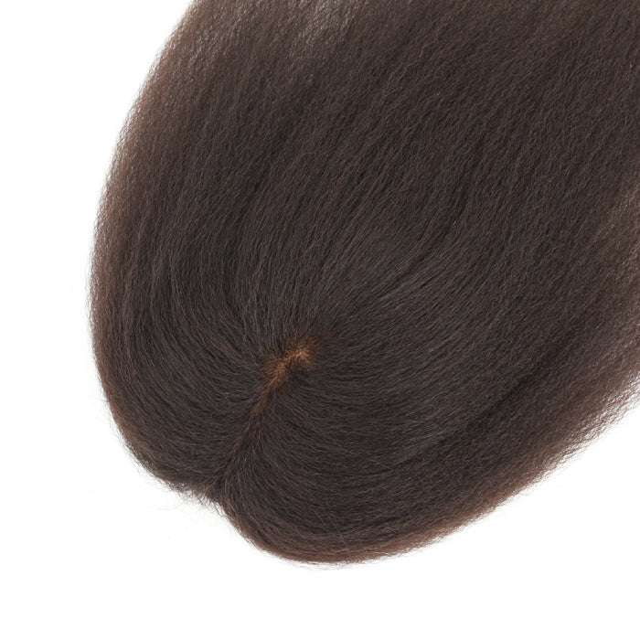 Stock Silk Top Brazilian Virgin Natural Color Kinky Straight Human Hair Closure 16" 100% Density