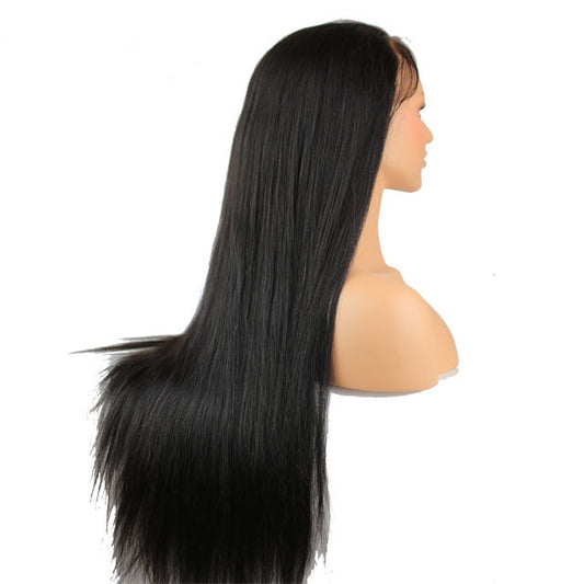 Stock HD Lace Front Brazilian Natural Color Straight Human Hair Wigs