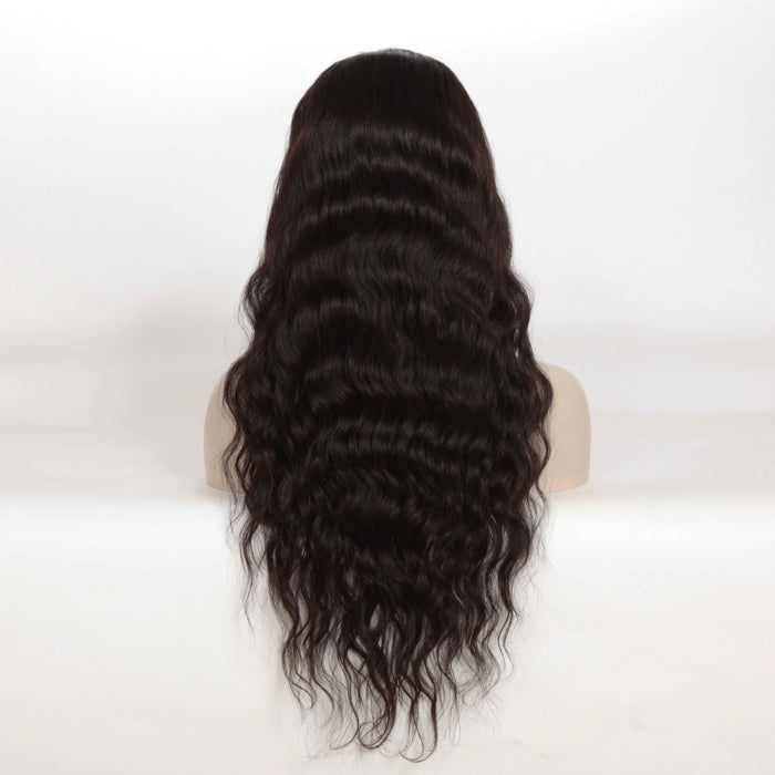 Stock Full Lace Brazilian Natural Color Natural Wave Human Hair Wigs