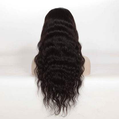 Stock Full Lace Indian Remy #1B/27 Light Yaki Echthaar Perücke 16" 130%