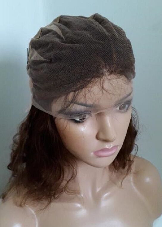 מלאי תחרה מלאה ברזילאי #4 פאות שיער אדם בגל טבעי 130% צפיפות