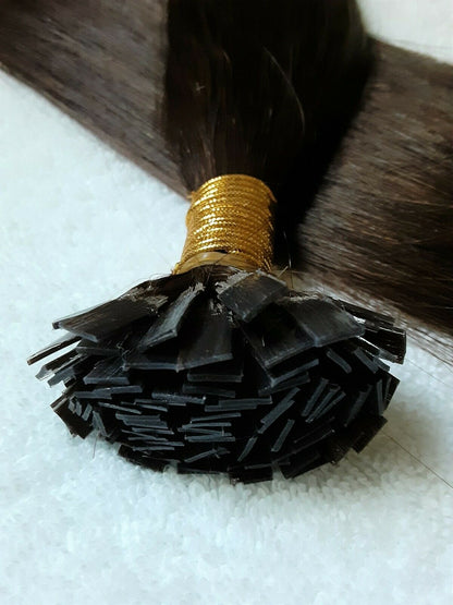 Stock Chinese #4/30/613 Natural Straight Double Drawn Human Hair U-Tip Extensions 16" 100g