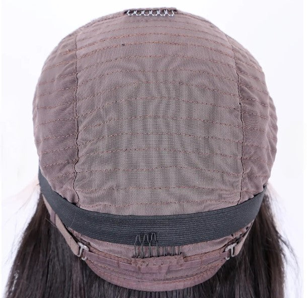 Stock HD Lace Front European Natural Color Natural Straight Human Hair Wigs