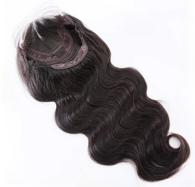 Stock 5 "HD Lace Front European Remy Natural Black Body Wave Straight Single Knots Human Hair Perücken 14"-24" 150% Dichte