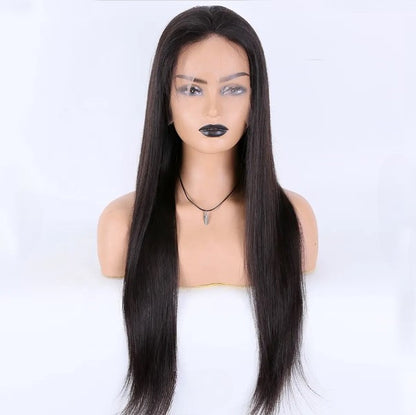 Stock HD Full Lace Chinese Natural Color Straight Human Hair Wigs