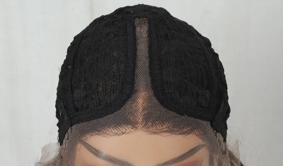 Stock 13 x 6 Lace Front brésilienne # 60 perruques de cheveux humains droites/ondulées 24" 180 % densité