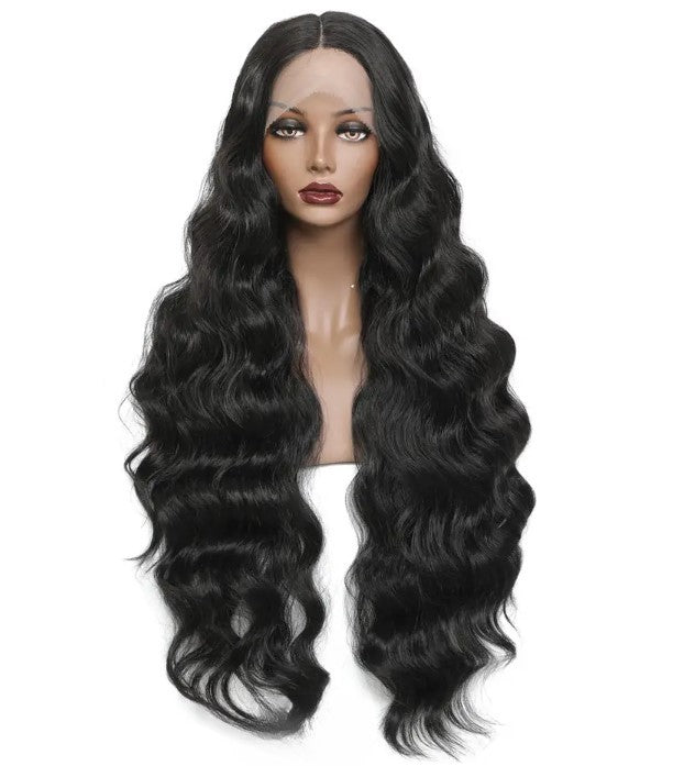 Stock 13 x 6 Lace Front brésilienne # 60 perruques de cheveux humains droites/ondulées 24" 180 % densité