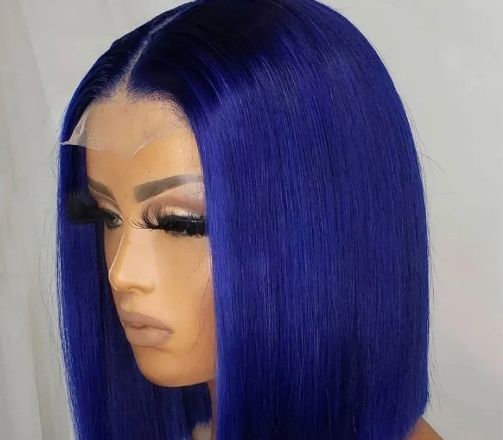Stock Lace Front Brazilian Straight Bob Human Hair Wigs