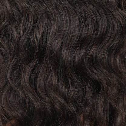 Stock Full Lace Indian Remy Natural Color Natural Wave Human Hair Wig