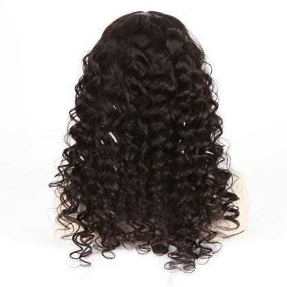 Stock 13" x 4" Lace Front Mongolian Virgin Natural Color Kinky Curl Human Hair Wigs 12-40" 180% Density" 180% Density