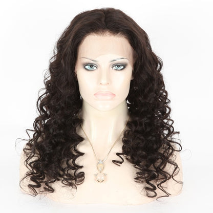 Stock Lace Front Indian Remy Natural Color Rose Curl Human Hair Wig