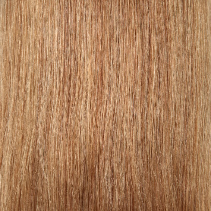 Stock Full Lace Brazilian Strawberry Auburn Blonde Evenly Blended Human Hair Wig