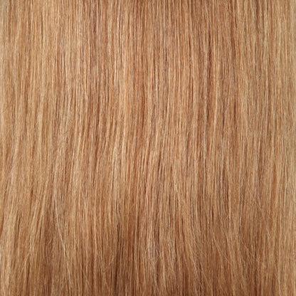 Stock Full Lace Brazilian Strawberry Auburn Blonde Evenly Blended Human Hair Wig