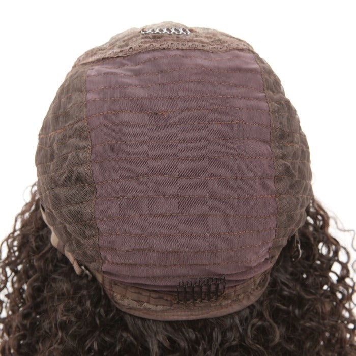 Stock Indian Remy Natural Color Deep Wave Closure Human Hair Wigs