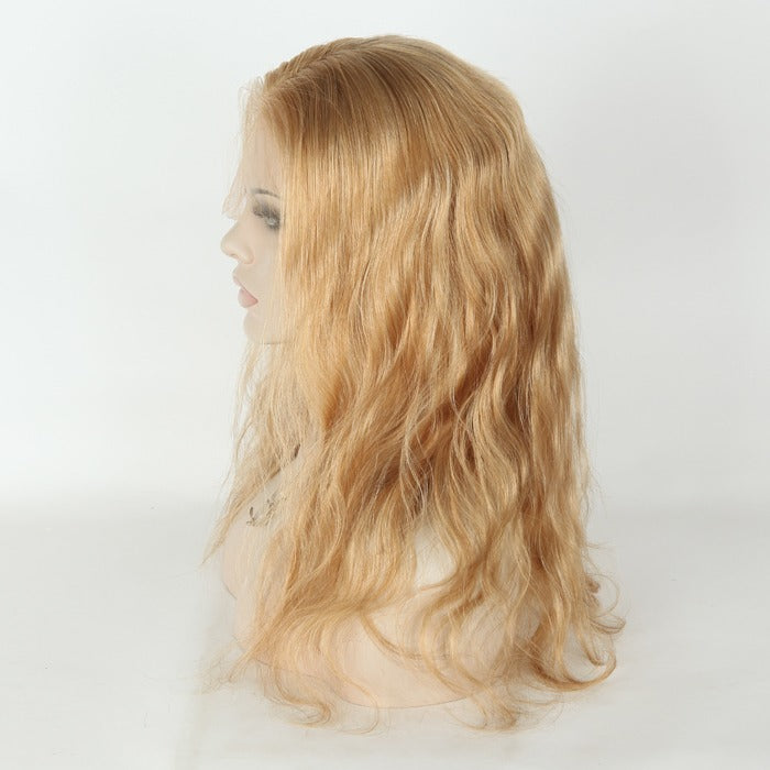 Stock Full Lace Brazilian Blonde Evenly Blended Body Wave Human hair Wig