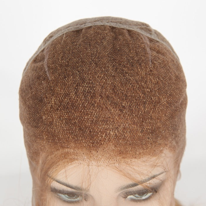 Lager full blonder brasiliansk #27/30 jevnt blandet menneskehår parykk 16" 130 % tetthet