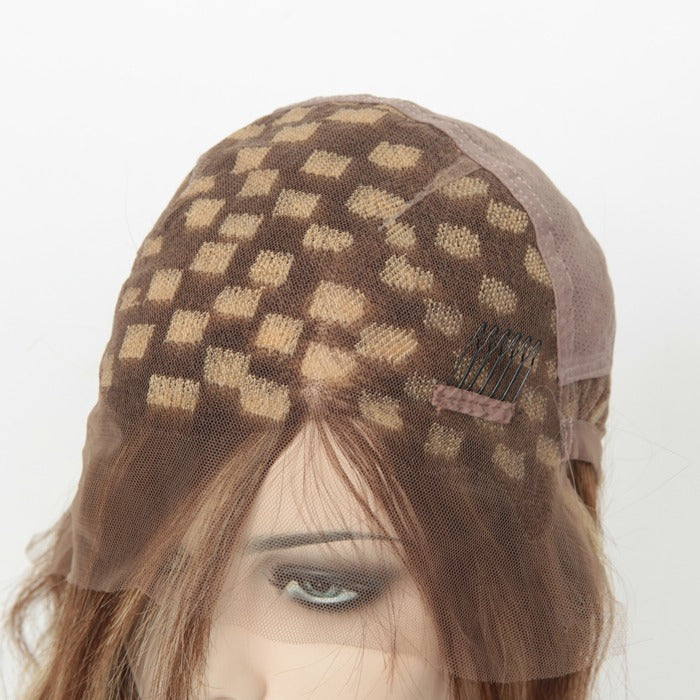 Stock Full Lace Brazilian Brown with HL Straight Human Hair Wig