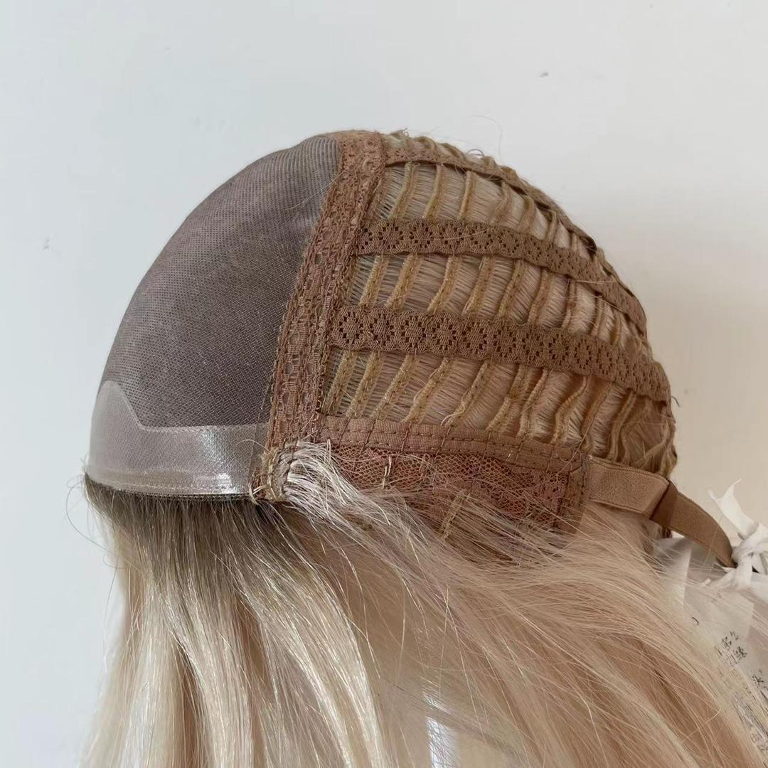 Lace Front Mono 5"x 5" European Remy Gray Ombre Human Hair Wigs