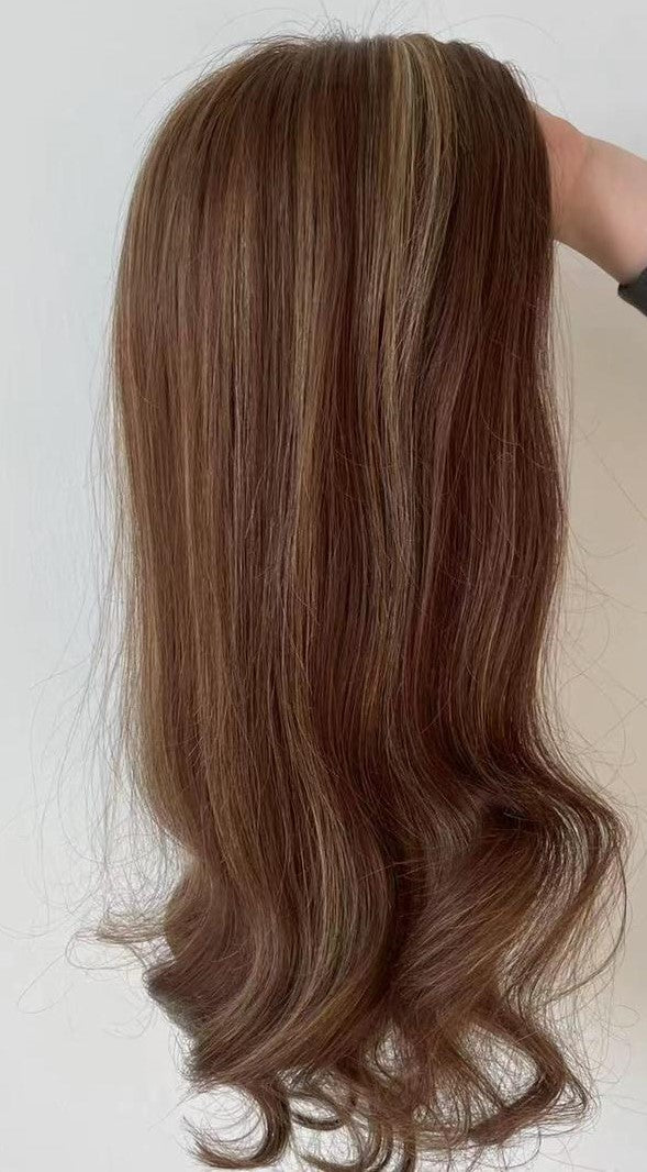 Lace Front Mono 5"x 5" European Remy Mahogany Bobo Style Human Hair Wigs