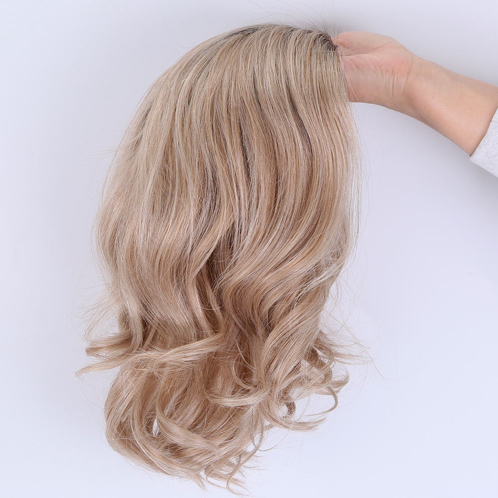 Lace Front Mono 5"x 5" European Remy Gray Ombre Human Hair Wigs