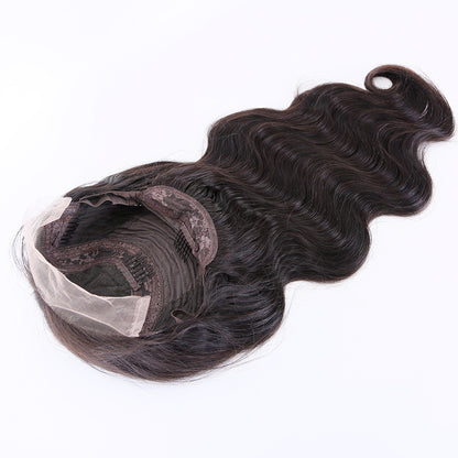 Lager 5" HD blonder Front European Remy Natural Black Body Wave Rett Single Knots Menneskehår Parykker 14"-24" 150 % tetthet