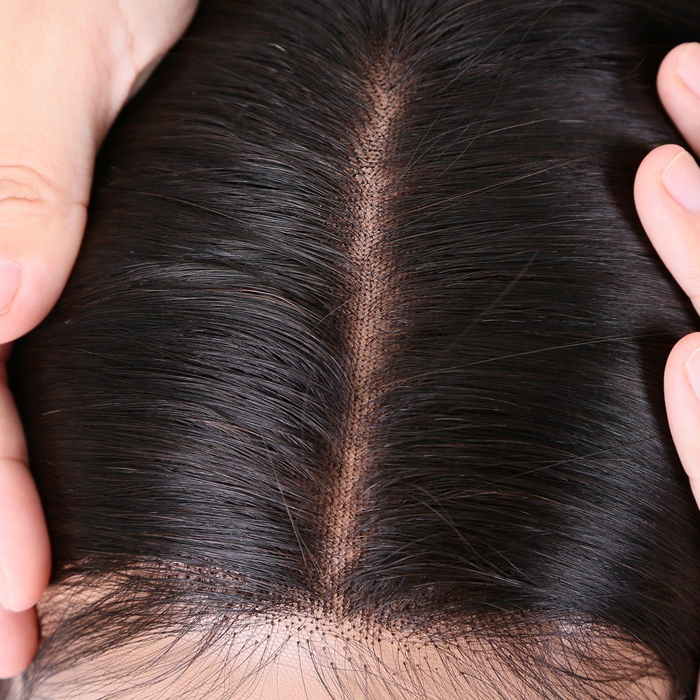 Stock HD Lace Front European Natural Color Natural Straight Human Hair Wigs