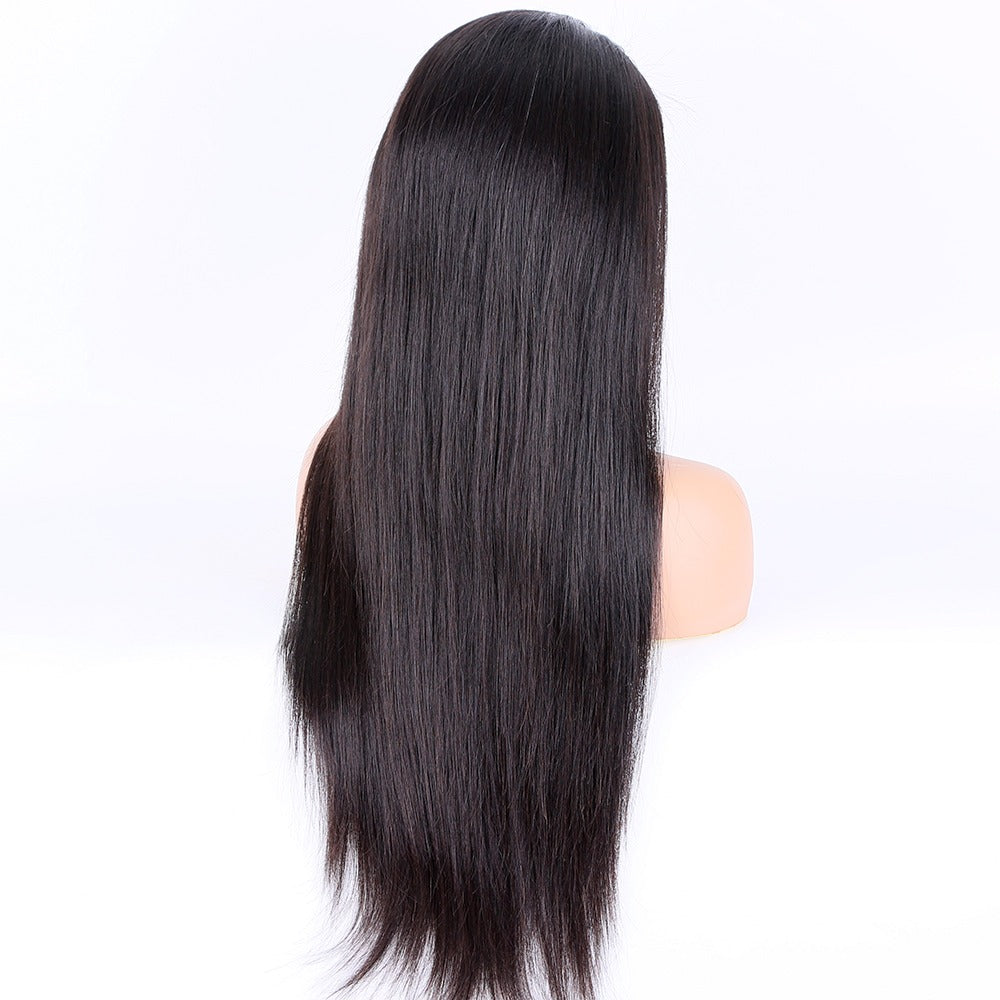 Stock HD Lace Front European Natural Color Natural Straight Human Hair Wigs