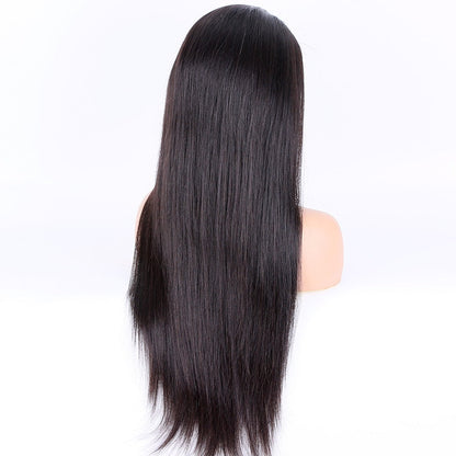 Stock 5 inch HD Lace Front European Natural Color Straight Human Hair Wigs