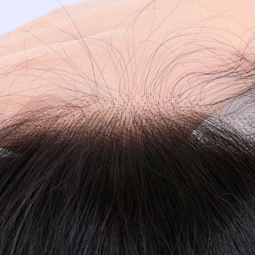 Stock HD Lace Front European Natural Color Natural Straight Human Hair Wigs