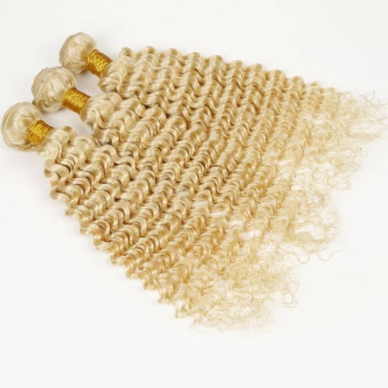 Stock Brazilian #613 Deep Wave Human Hair Wefts 14"- 40" 300g