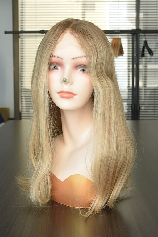 Stock Lace Top European #16HL8HL10rt Natural Straight, Light Layer Human Hair Wigs 17-21" 130% Density