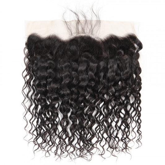 Stock 13x6 HD Lace Frontal Virgin Natural Black Natural Wave Human Hair Frontals