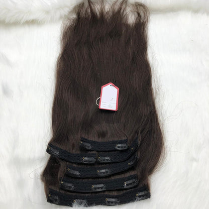 Custom European Double Drawn Clip-In Human Hair Wefts 150 and 250 grams