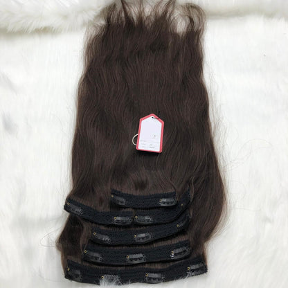 Custom European Double Drawn Clip-In Human Hair Wefts 100 and 200 grams