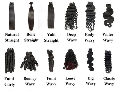 Custom European Double Drawn Clip-In Human Hair Wefts 150 and 250 grams