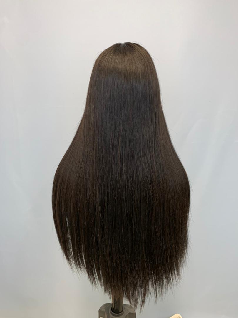 Stock 4 inch HD Lace Closure Brazilian Natural Color Straight Human Hair Wigs