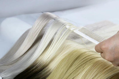 Custom Premium European Light Color Double Drawn Tape-In Human Hair Extensions