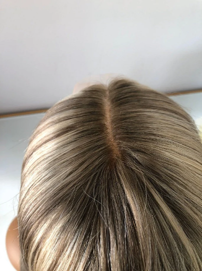 תחרה מלאה מותאמת אישית אירופאית #9 שורשים/T9/60 הבהרה פאת שיער אדם ישר 22-26 אינץ' 180% צפיפות