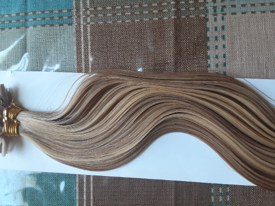 Stock Russian #P18/22 Highlights Straight 50 strands (1g per strand) Human Hair U-Tip Extensions 18" 50 grams