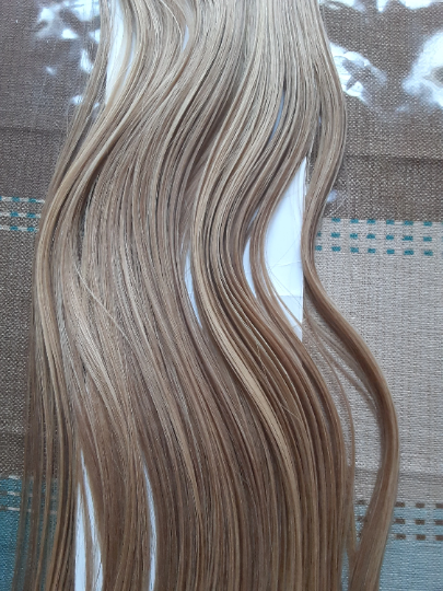 Stock Russian #P18/22 Highlights Straight 50 strands (1g per strand) Human Hair U-Tip Extensions 18" 50 grams