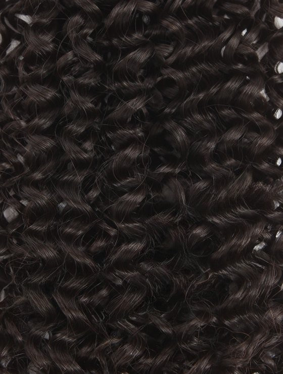 Stock Peruvian Natural Color Water Curl Double Drawn Human Hair Wefts