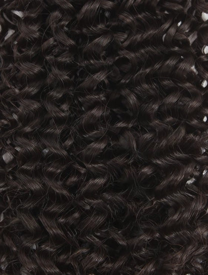 Stock Peruvian Natural Color Water Curl Double Drawn Human Hair Wefts