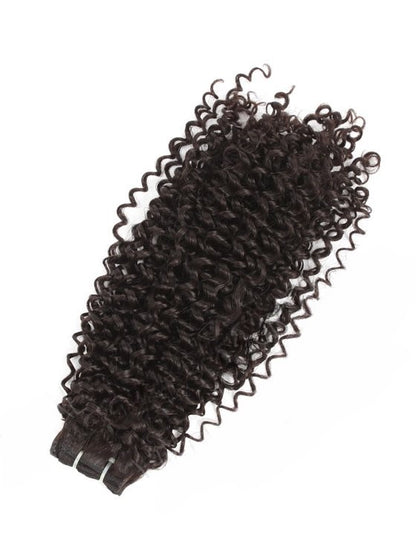 Stock Peruvian Natural Color Water Curl Double Drawn Human Hair Wefts