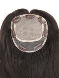Stock Indian Virgin Natural Black Natural Straight Double Drawn Human Hair Topper