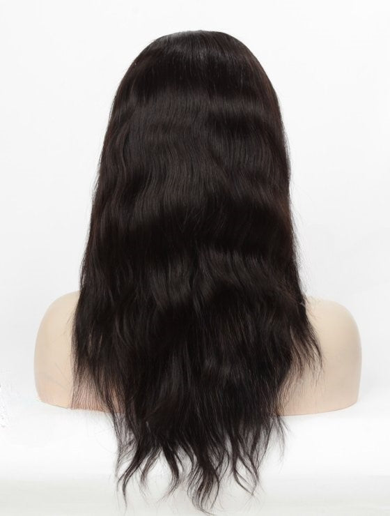 Stock Full Lace Indian Remy Natural Color Natural Straight Human Hair Wigs