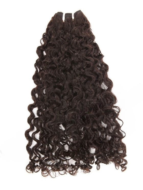 Stock Indian Remy Natural Color Coarse Curly Human Hair Wefts