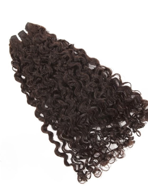 Lager Malaysisk Naturlig Svart/Ombre Deep Curl Dobbeltrukne menneskehårinnslag 300g 28"