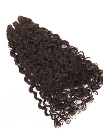 Stock Malaysian Natural Black/Ombre Deep Curl Double Drawn Human Hair Wefts 300g 28"