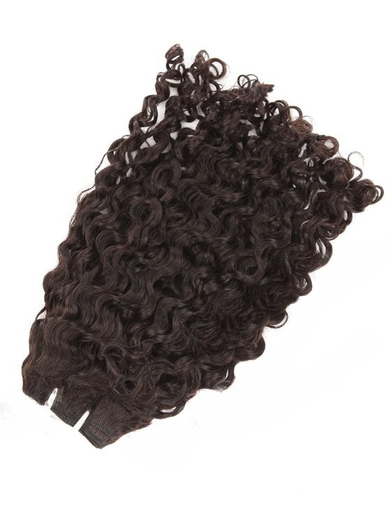 Lager Malaysisk Naturlig Svart/Ombre Deep Curl Dobbeltrukne menneskehårinnslag 300g 28"